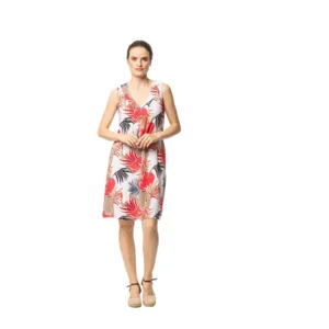 Egatex dames Zomerkleed: gebloemd, zonder mouwen ( EGA.460 )