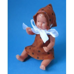 Babypopje - Emil Schwenk - Klein - 6cm - Gekleed - Jongen of meisje - Willekeurig geleverd