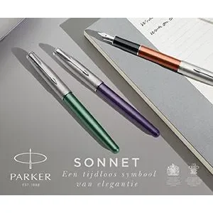 Parker Sonnet Sandblasted CT steel vulpen