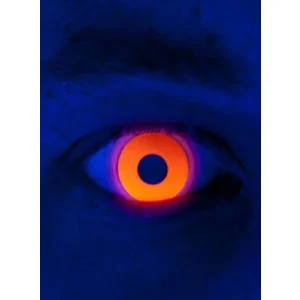 UV Oranje Kleurlenzen – Weeklenzen Zonder Sterkte – Voor Demonen, Vuurwezens & Halloween Cosplay