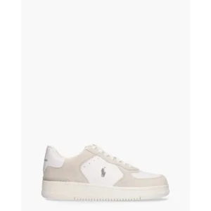 Polo Ralph Lauren Masters Court Wit/Grijs Herensneakers