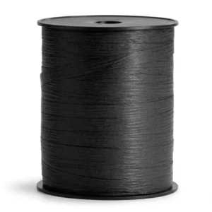 Cadeaulint - Zwart - Papier - 250m x 10mm