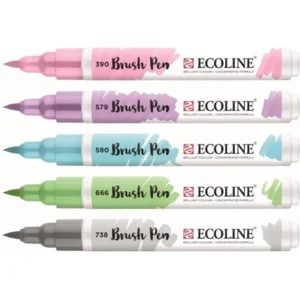 Ecoline - Brushpen Set - 5 Pastel - Talens