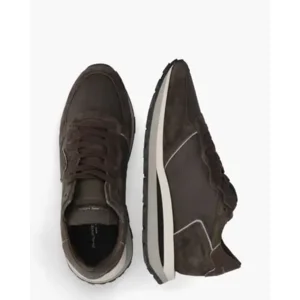 Philippe Model Tropez Haute Low Bruin Herensneakers