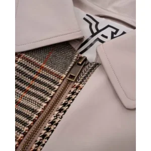 Aquila Beige Ruit Dames Bomerjack