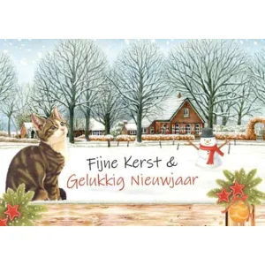 Kaart - Kerst - JBS - Fijne kerst & gelukkig nieuwjaar - KSF054