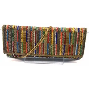 CHEEMO Kristelle Full Saphora handgemaakte clutch MULTI-COLOR