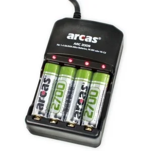 Oplader - Met 4 oplaadbare AA batterijen - 2700 NI/MH