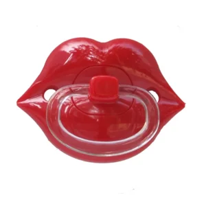 Bitten Design Fopspeen Lippen Rood Baby