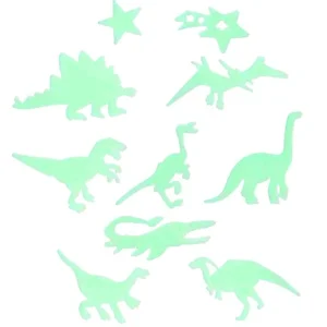 Dinosaurus Muurstickers Glow-In-The-Dark 24 stuks
