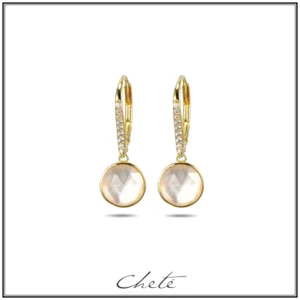 Cheté vergulde hanger met parelmoer CL60-0431