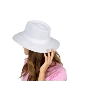 UV-werende zonnehoed voor dames - opvouwbaar  -wit