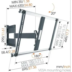 Vogel's Thin545 Tv muurbeugel