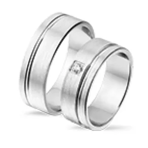 Tresor Zilveren ringen voor hem en haar R 7157 / R 7158