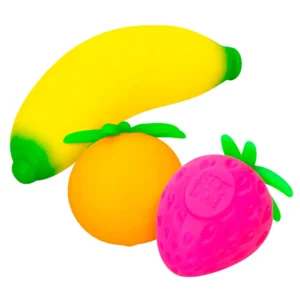 Stress figuren - NeeDoh - Fruit - 7.6cm - 3dlg