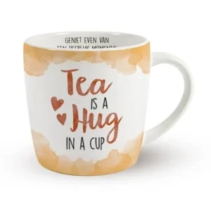 Mok - Tea is a hug in a cup - Met binnentekst