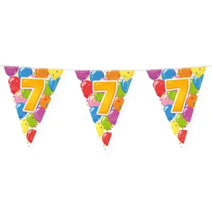 Vlaggenlijn - 7 jaar - Feest - 10m