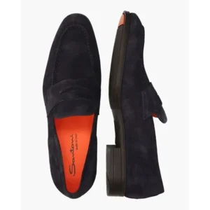 Santoni 14944 Donkerblauw Herenloafers