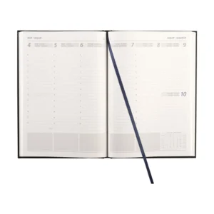 Agenda - 2024 - Eurodirect - Lederlook - Blauw - 4-talig