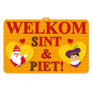 Huldebord - Welkom Sint & Piet