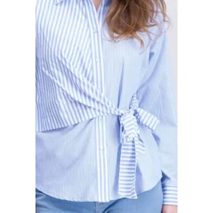 Signe Nature Bloes: Gestreept, blauw / wit ( Signe.1360 )