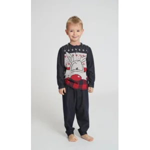 Happy people pyjama jongens: Warm, blauw / rood ( HAP.105 )