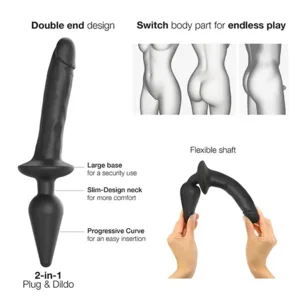 Strap-On-Me Switch Dubbele Dildo Jack