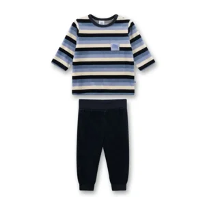 Sanetta Pyjama Jongens: Blauw gestreept, vanaf 18 maand ( SAN.161 )
