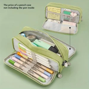 Pennenzak Etui Canvas Groen