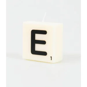 Cijfer- / letterkaarsje - Scrabble - E