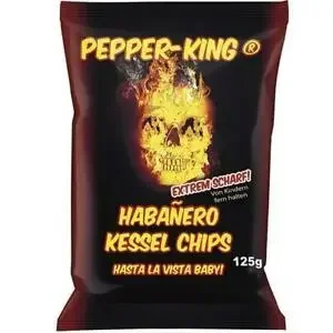 Pepper-King Habanero Chips 125 gr. Content: 10.00 stuk