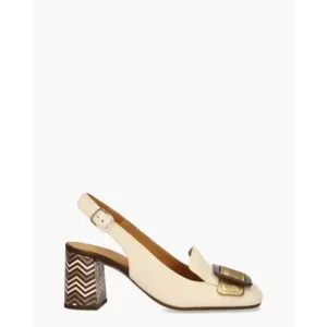 Chie Mihara Rema Ecru/Multicolor Dames Slingbackpumps