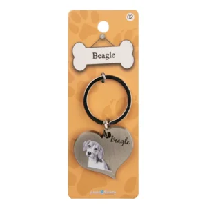 Sleutelhanger - Hond - Beagle - Metaal