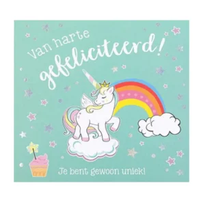 Kaart - Pop-up, licht & muziek - Van harte gefeliciteerd! Je bent gewoon uniek! - 052A