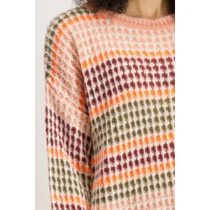 Signe Nature Pull: Los gebreid, strepen ( Signe.1321 )