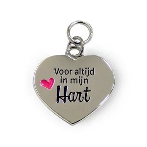 Bedeltje - Voor altijd in mijn hart - Charms for you