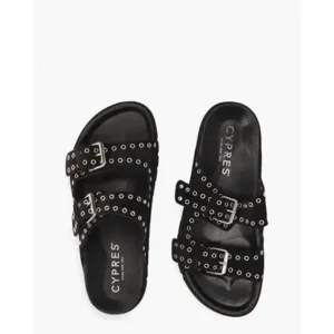 Cypres Willianne Zwart Damesslippers