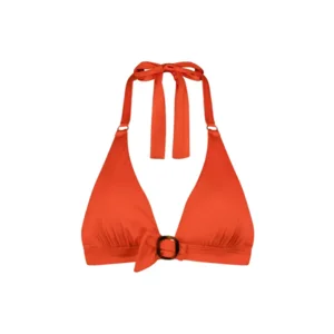 Cyell Satin Tomato triangelbikini in oranje