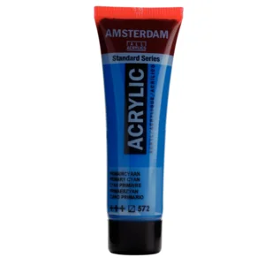 Acrylverf - 572 - Primair cyaan - Amsterdam - 20ml