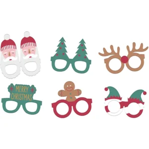 Brillen Set - Kerst - Karton - 6dlg.