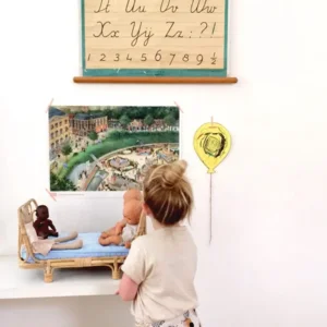 Poppenbed - Rotan - Inclusief matrasje***