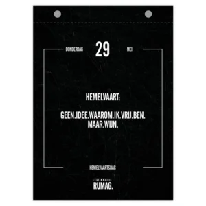 Scheurkalender - 2025 - Rumag - 13x18cm