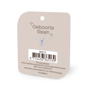 Gouden Charm - Geboortesteen - September