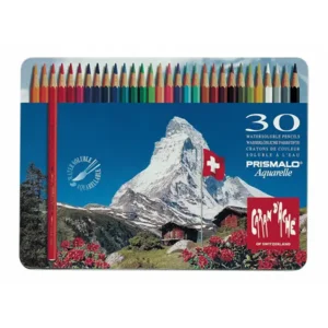 Caran d’Ache Kleurpotloden Prismalo Aquarelle Doos Van 30 + 4 Pastelkleuren Gratis