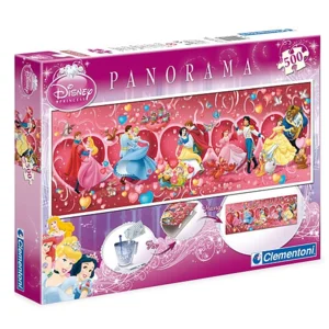 Clementoni Disney Prinsessen Panorama muurpuzzel Disney Prinsessen 500 stukjes