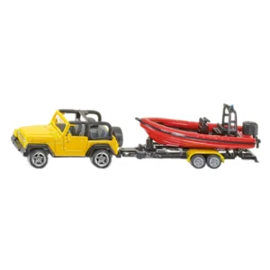 Auto - Jeep met trailer en boot