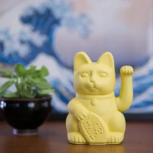 Donky Products Lucky Cat (Waving Cat) Yellow