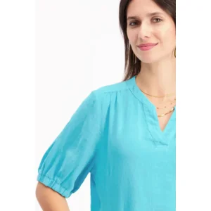 Signe Nature Kleed: Linnen, Blauw ( Signe.1304 )