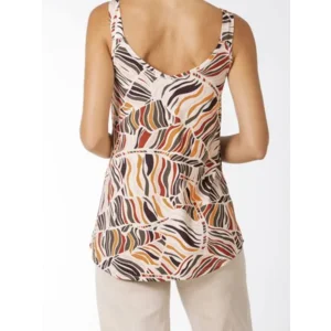 Janira Dames Top: Red Sea, print ( JAN.277 )