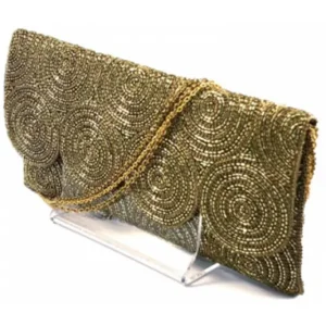 CHEEMO Oscar Isadora handgemaakte clutch BRONS